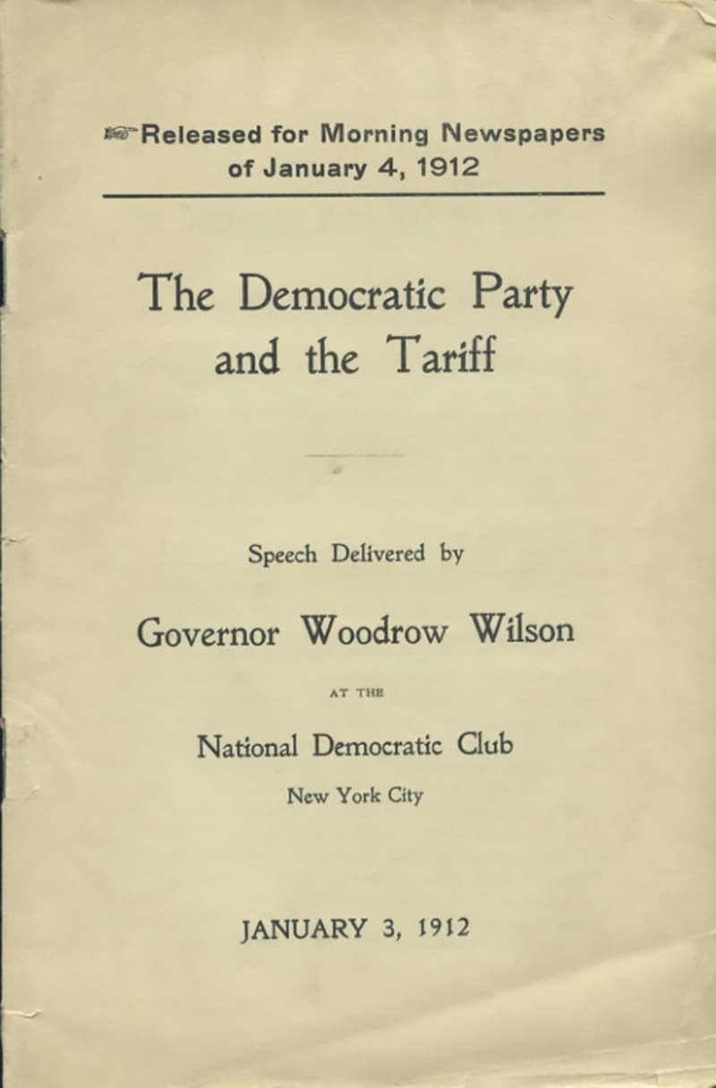 Wilson and the Tariff Issue in the 2024 Presidential Election